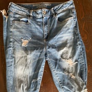 American eagle ripped skinny jeans